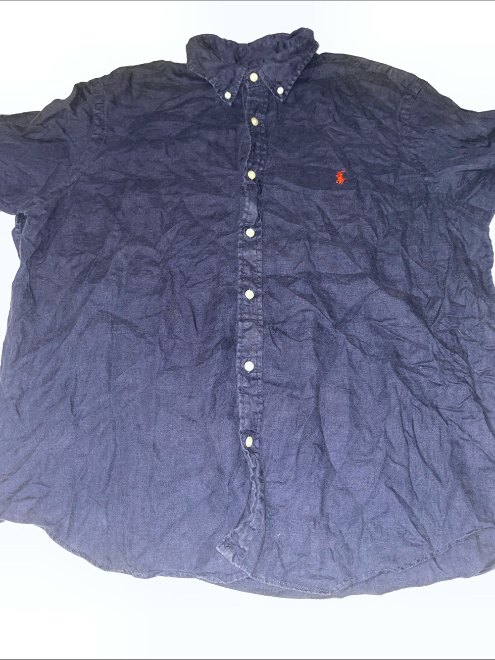 Polo Ralph Lauren Classic fit 100% linen short sleeved shirt XL